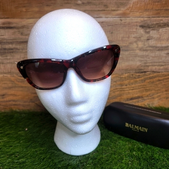 NWT Balmain 56mm Modified CatEye Sunglasses - Picture 3 of 11